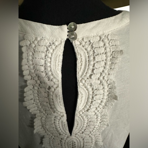 Daniel Rainn Quin Keyhole Crochet Blouse - Picture 6 of 9